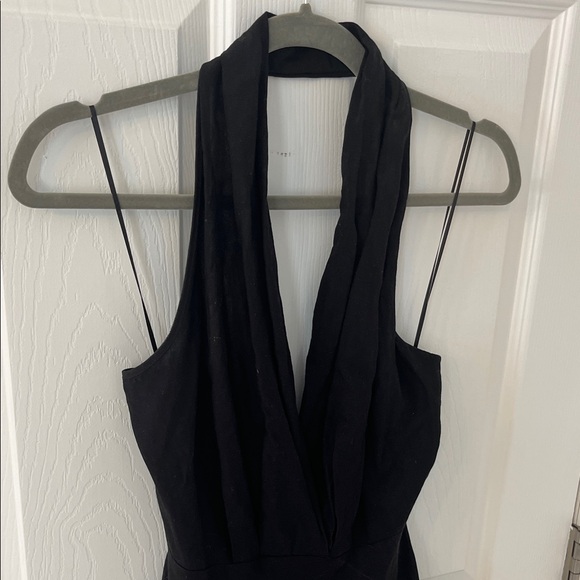 Zara Black Backless Halter Dress - Picture 2 of 4